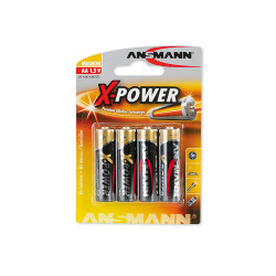 Pila ansmann 4 pz. alkaline aa stilo x-power [5015663]
