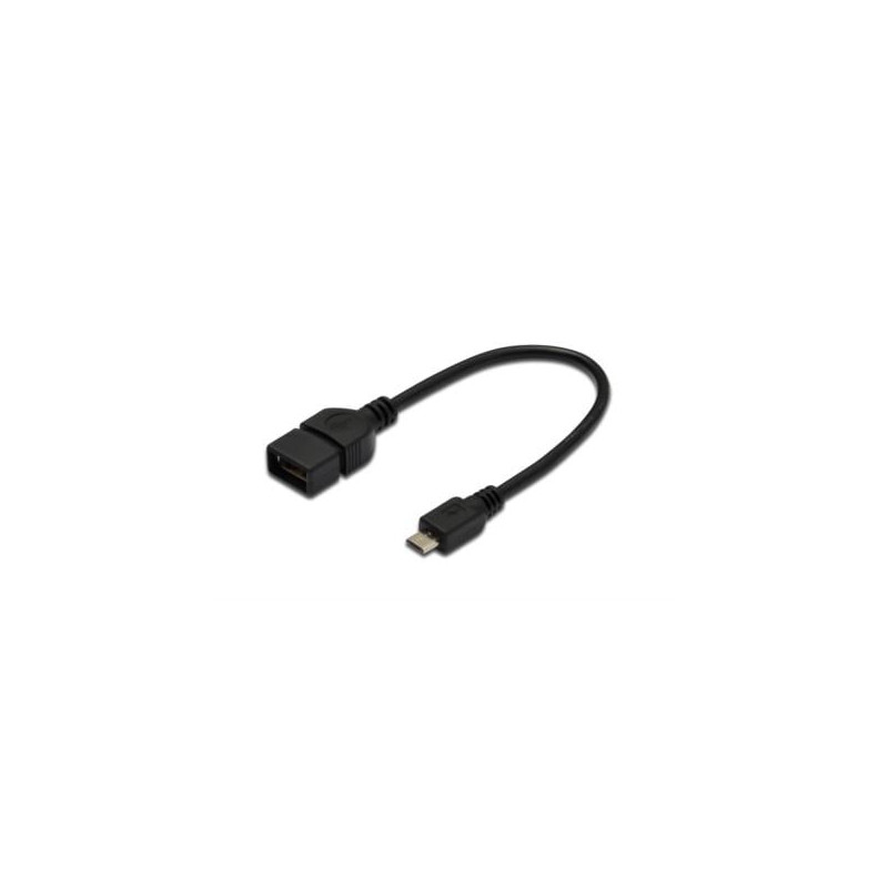 Cavo adattatore digitus usb 2.0 otg micro usb b maschio / usb a femmina