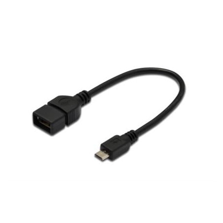 Cavo adattatore digitus usb 2.0 otg micro usb b maschio / usb a femmina