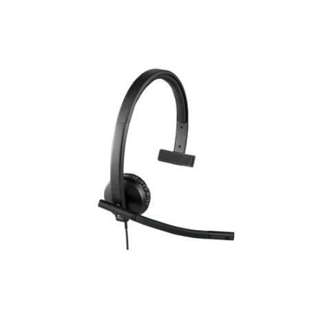 Cuffie logitech mono h570e cablata nero [981-000571]