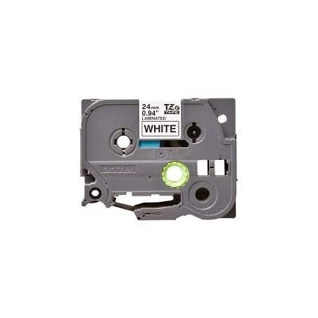 Nastro di stampa brother tze251civ 24mm bianco/nero [tze251civ]