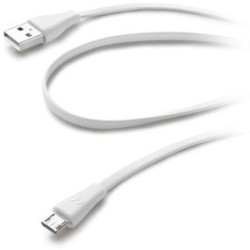 Cavo usb cellular line usbdatacmicrousbw microusb white