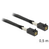 Sas kabel delock mini sas hd x 4 36pin sff 8643 st/st 0.50m [83386]