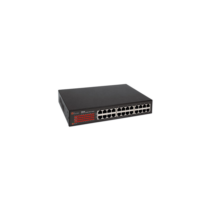 Switch hamlet 24 porte 10/100 mbit autosensing.case metallo in [hn24s]