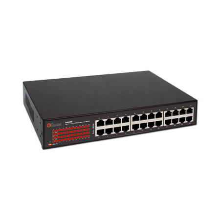 Switch hamlet 24 porte 10/100 mbit autosensing.case metallo in [hn24s]
