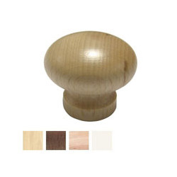 Pomolo legno liscio bianco mm 35 (pz 50) [mital ]