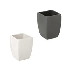 Bicchiere bagno tatay thai grigio cm 7,3 h 10 [tatay]