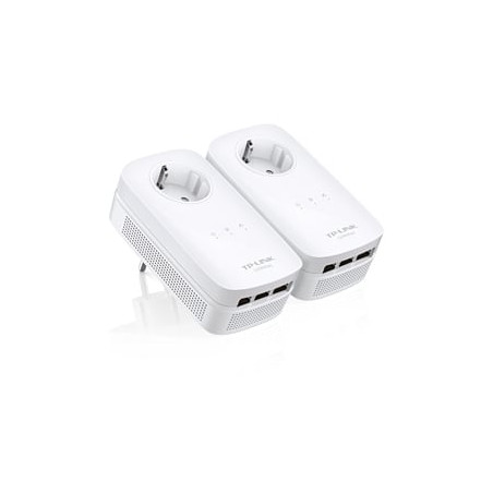 Starter kit powerline tp-link 1200mbit 3x lan bianco [tl-pa8030p
