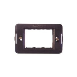 Supporto coprinterruttori comfort 3p nero [marlanvil ]