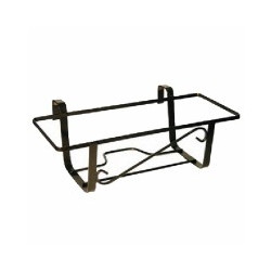 Portavaso balcone fisso rett. nero 40 (pz 5) [mille ]