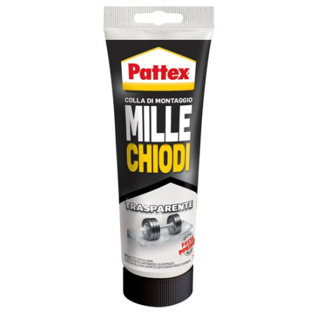 Adesivo pattex millechiodi trasparente tubetto g 200 [pattex]