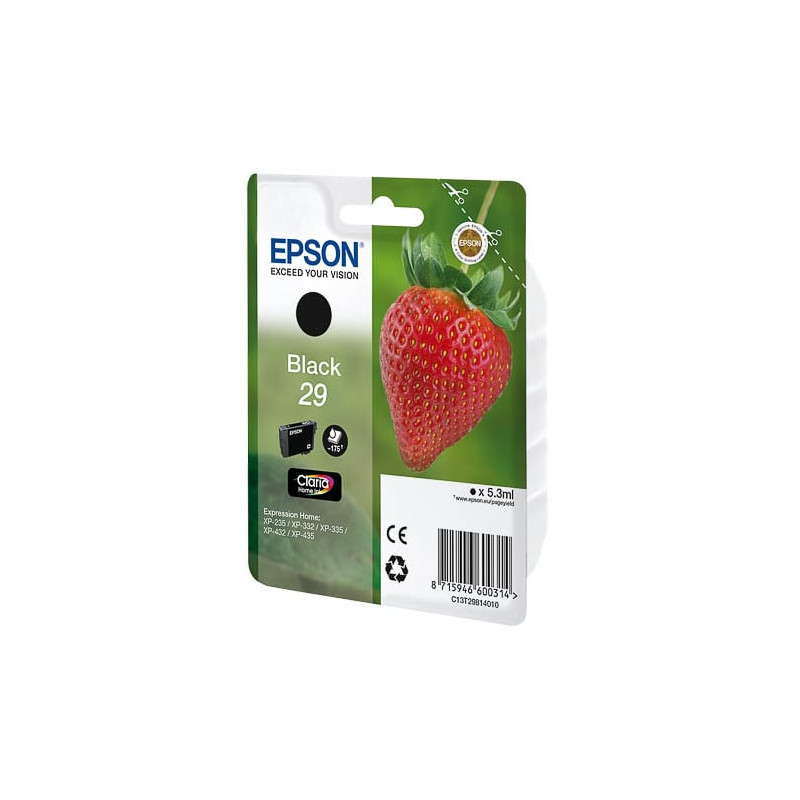 Cartuccia epson nero claria home serie 29/fragola [c13t29814010]