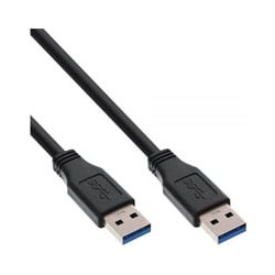 Cavo usb inline 3.0 type a maschio a type a maschio, nero, 1m [35210]