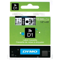 Nastro trasparente dymo d1 stampa nero [s0720500a]