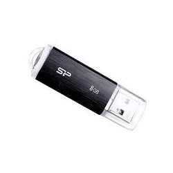 Pen drive 8gb silicon power ultima u02 usb 2.0 nero/trasparente [sp008gbuf2u02v1k]