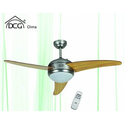 Ventilatore dcg vecrd60tl a soffitto 3 pale luce + tel.