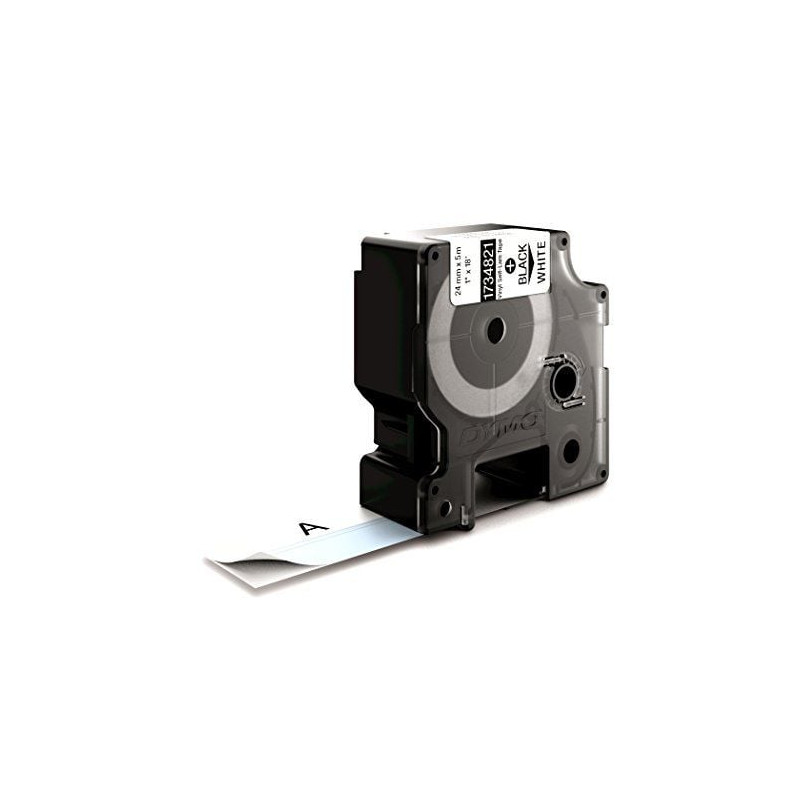 Nastro etichette dymo rhino band ind vinyl automatica 24mm x 5,5m