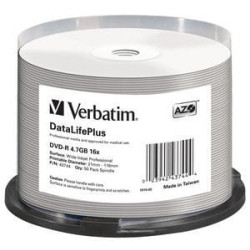 Confezione dvd-r verbatim 50pz 4.7gb 16x [43744]