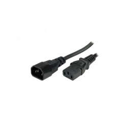 Cavo alimentazione adj 2mt m/f prolunga nero