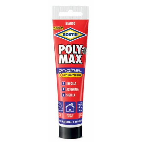 Adesivo bostik poly max ml 165 bianco [bostik]