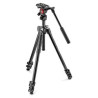 Treppiede manfrotto 290 light kit con testa video fluida [mk290lta3-v]