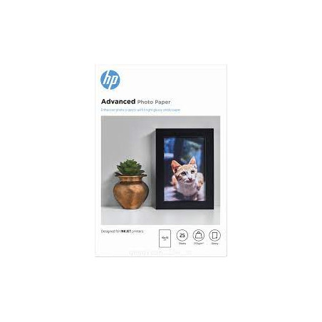 Carta fotografica hp advanced 10x15cm 25fogli [q8691a]