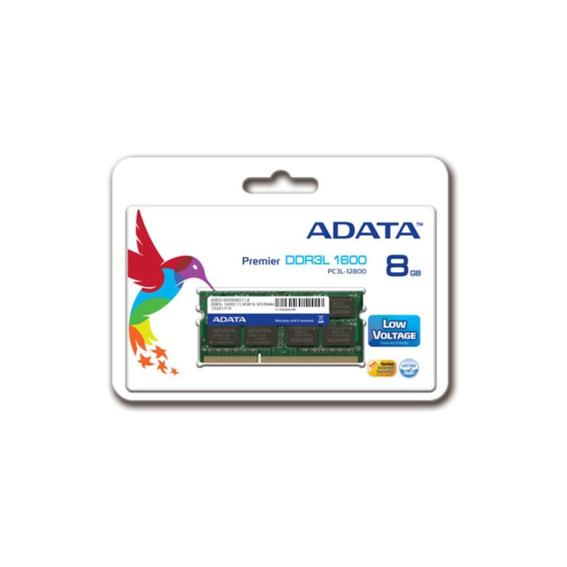Ram so-dimm ddr3 8gb adata 1600mhz low voltage [adds1600w8g11-s]