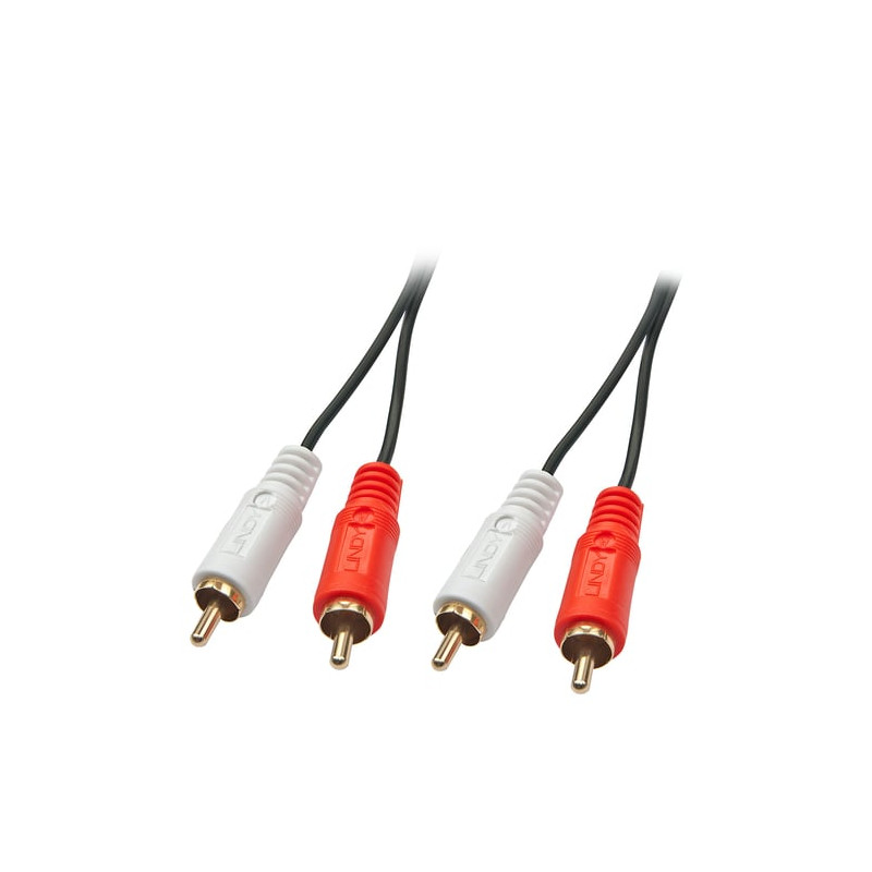 Cavo audio lindy stereo 1m, 2xrca 2xrca m/m [35660]
