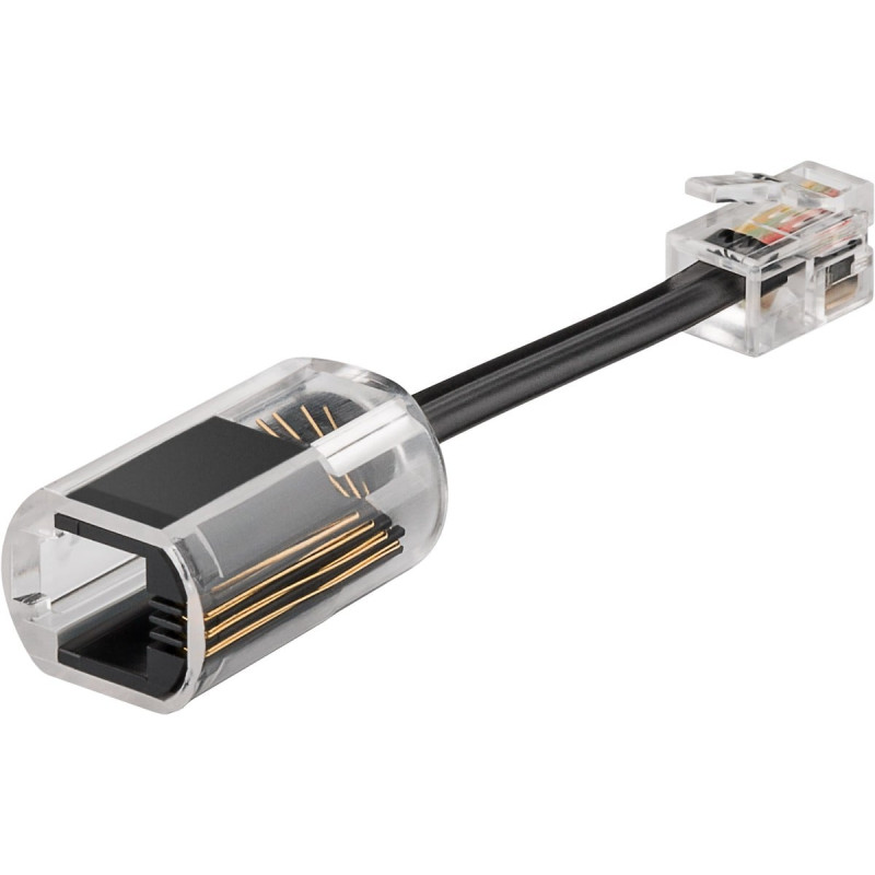Plug telefonico rj10 antiattorcigliamento per cornetta con cavo 30mm