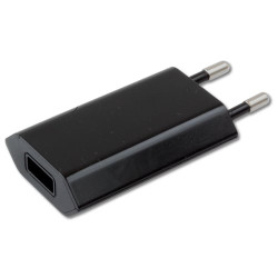 Alimentatore usb da rete techly 1a spina europea nero
