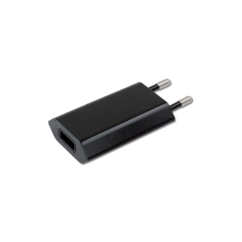 Alimentatore usb da rete techly 1a spina europea nero