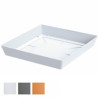 Sottovaso lofly low quadro bianco 17x17 pplast (pz 10) [pplast ]