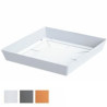Sottovaso lofly low quadro grigio 17x17 pplast (pz 10) [pplast ]