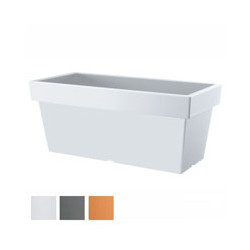 Vaso lofly case rett.grigio 38x18 h 16 pplast (pz 5) [pplast ]