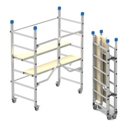 Trabatello marchetti in alluminio 168x75cm - h180cm dinamico