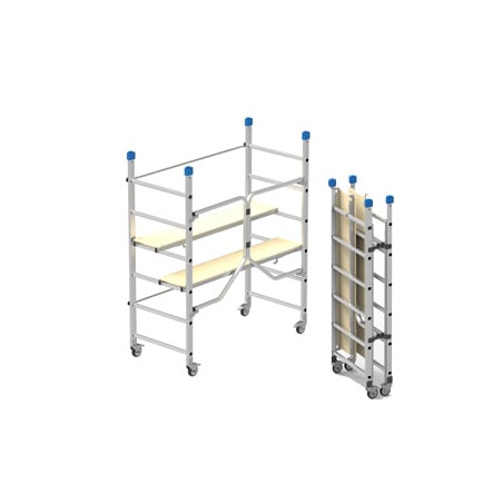 Trabatello marchetti in alluminio 168x75cm - h180cm dinamico