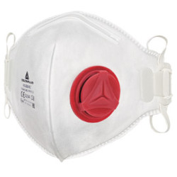 Scatola 10 mascherine filtranti ffp3 con valvola - pieghevole