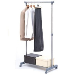 Stender appendiabiti 87cm con portaoggetti ac9001 [ac9001gr]