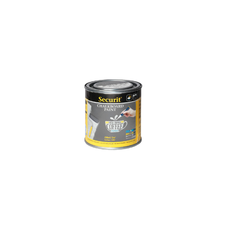 Pittura lavagna - grigio - 250ml - securit [pnt-gy-sm]