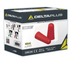 Dispenser 200 paia di tappi auricolari giallo monouso [conic200]