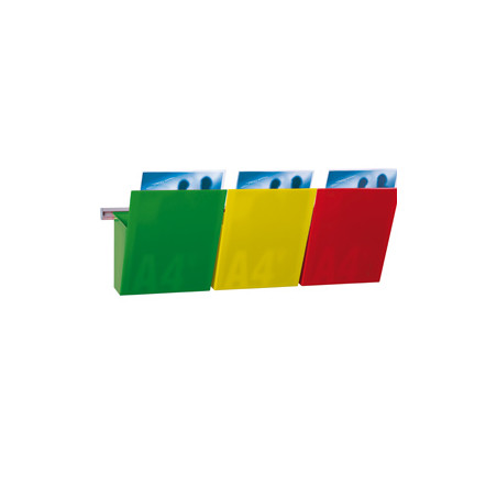 Kit vision kanban l75cm con 3 tasche a4 colorate [1002127]