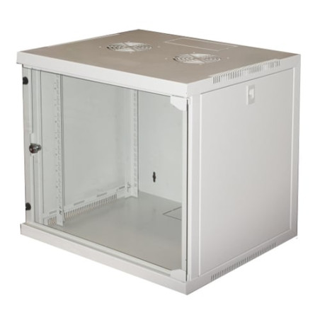 Armadio rack link 19" a muro 9u 485x540x450mm grigio