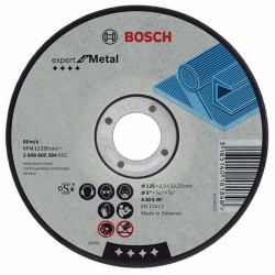 Disco abrasivo da taglio bosch expert metallo 230 x 3 mm [2608600226]
