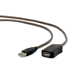 Cavo gembird usb-a a usb-a m/f 10m nero [ uae-01-10m]