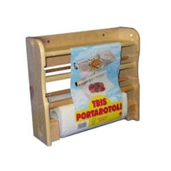 Portarotolo machx legno a parete noce cm.33x9 h.29 [machx]