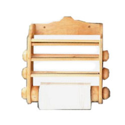 Portarotolo gof legno lusso 3 rotoli naturale [gof]