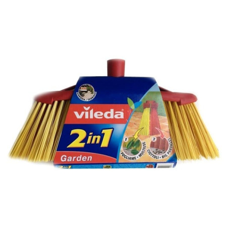 Scopa vileda 2in1 da giardino giallo/rosso [ahvild128763000]