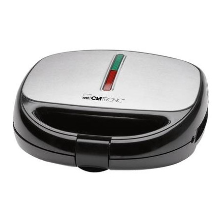 Tostapane clatronic st/wa 3670 piastre intercambiabili nero acciaio
