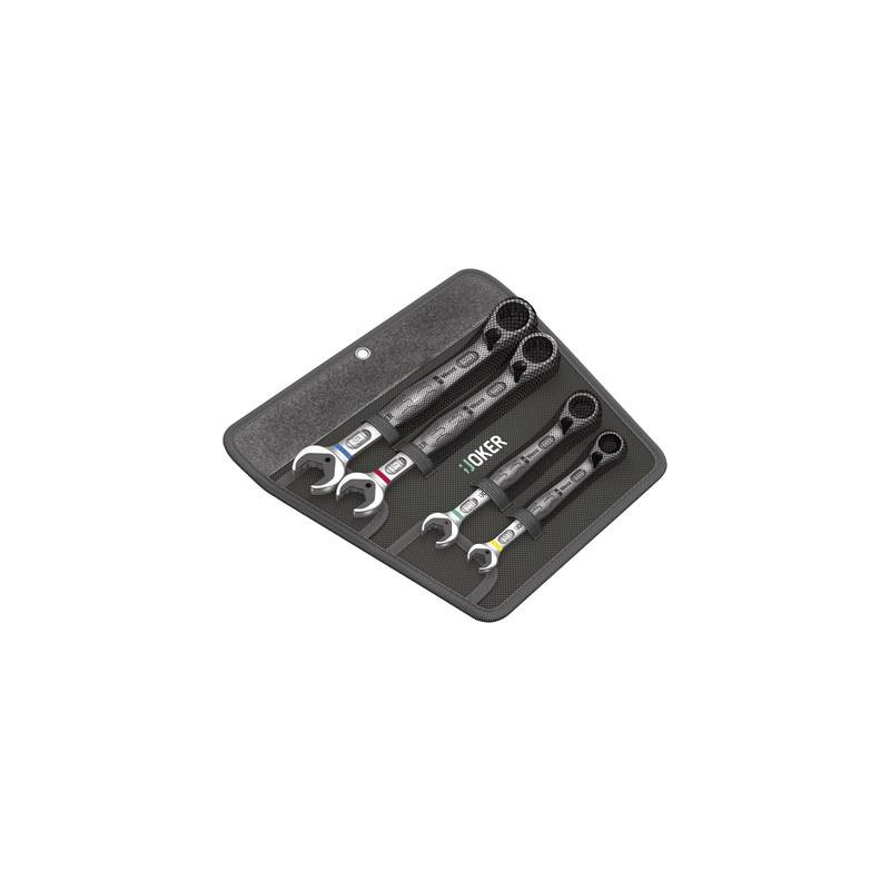 Kit chiavi combinate a cricchetto 4 parti 10 - 19 mm wera [05020090001]