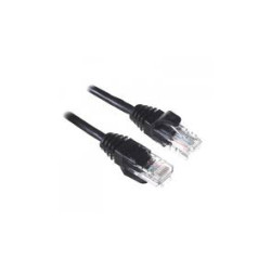 Cavo di rete patch a-lan (rj45 - rj45) u/utp cat.5e 1m nero